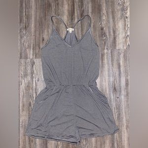 Black & White Striped Romper